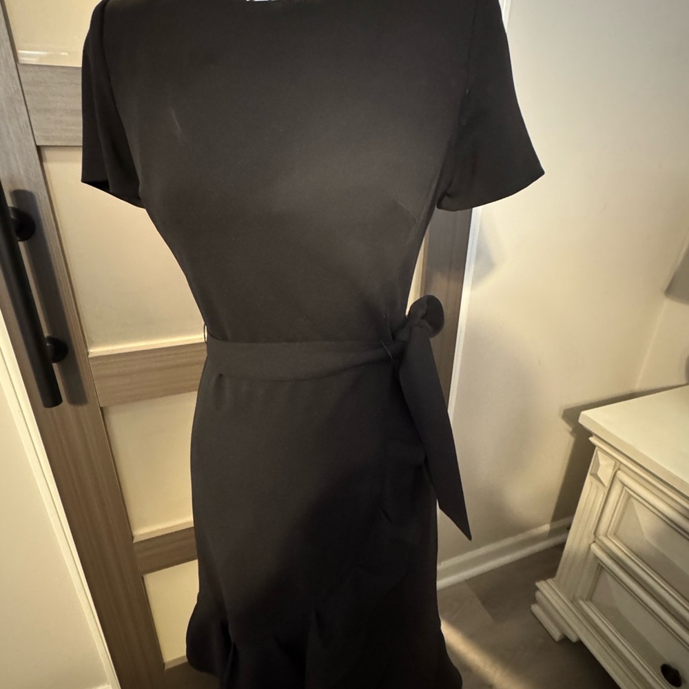 Calvin Klein Black Sheath Midi Dress